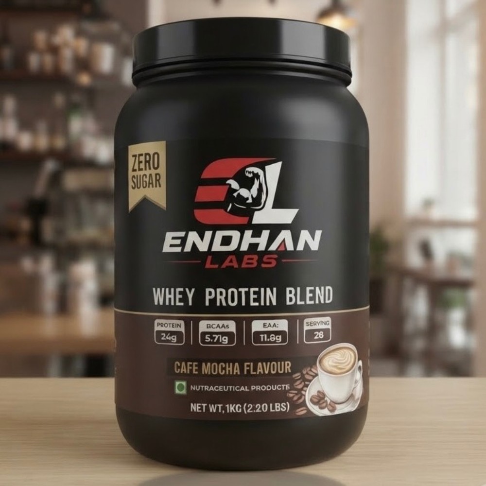 Endhan Labs Whey Protein Blend – Coffee Mocha Flavour