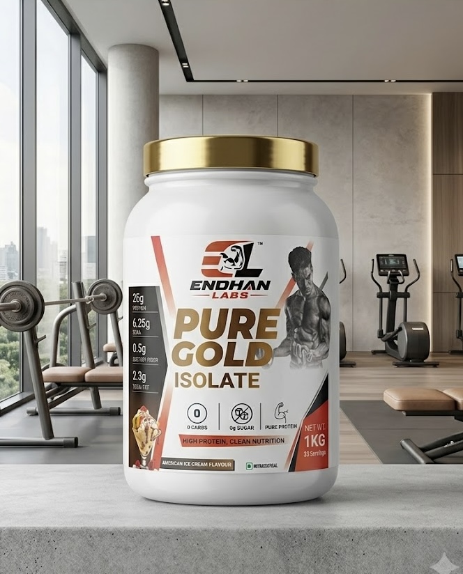 Endhan Labs Pure Gold Isolate – American Ice Cream Flavour (1 kg)